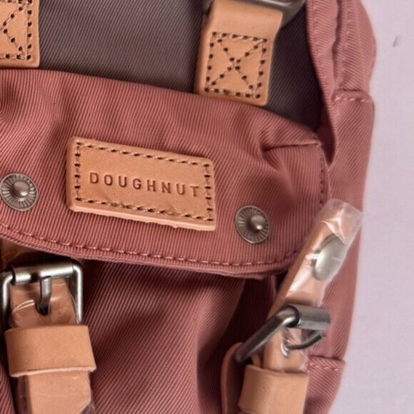 Doughnut NEW Macaroon Tiny Reborn Leather Trim Backpack Crossbody Bag Recycled - Picture 8 of 16